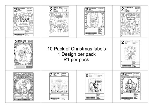 10x personalised christmas - personalised,