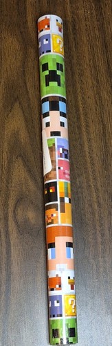 Minecraft wrapping paper roll - paper,