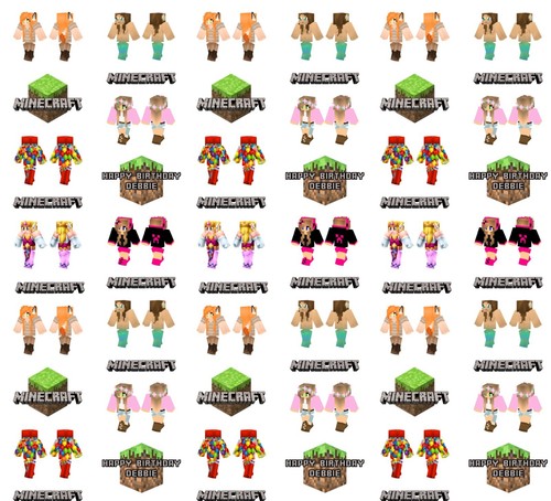 Minecraft girl personalised - minecraft,