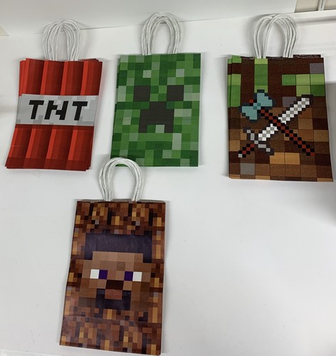Pixel party pack gift bags - party,