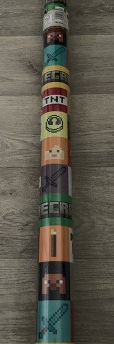Minecraft birthday gift wrap - minecraft,