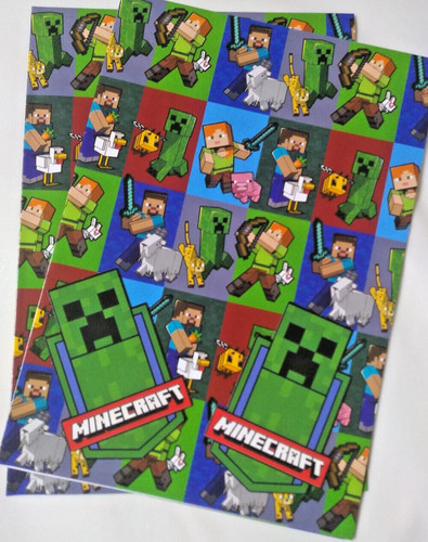 Minecraft gift wrap sheets - wrap, 2