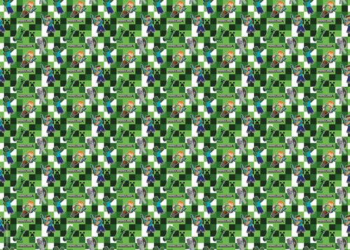 Minecraft wrapping paper - wrapping,