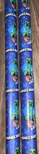 Minecraft birthday gift wrap - birthday,