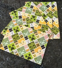 BNWOT 💙 Minecraft Gift Wrap