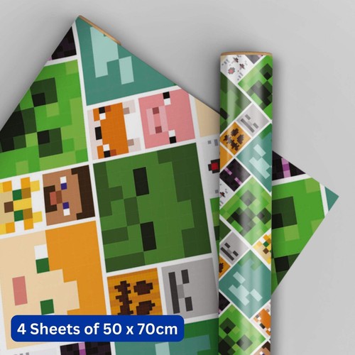 Wrapping paper minecraft - minecraft, boys